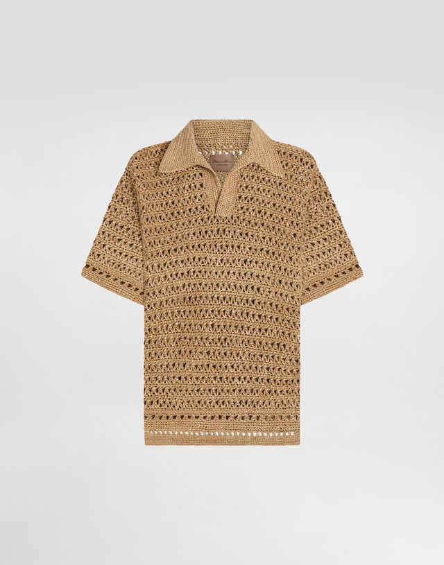 Dolce & Gabbana Crochet Polo Shirt