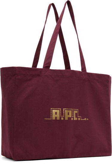 Голяма пазарска чанта A.P.C. Lunar New Year 2025 Diane Shopping Tote Bag Бургунди | COHHN-M61999, 1