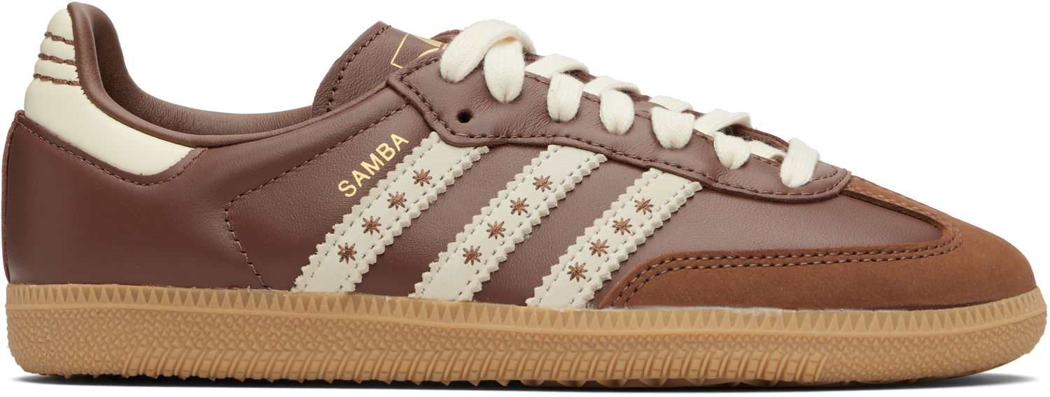 Кецове и обувки adidas Originals Samba OG Кафяво | JR8821, 0