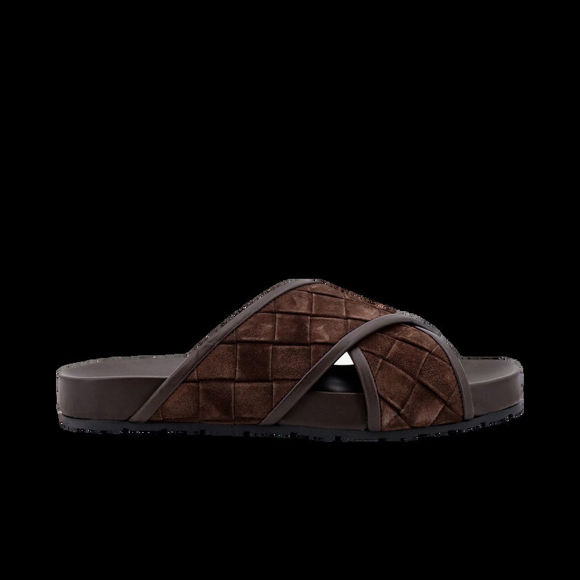 Кецове и обувки Bottega Veneta Intrecciato Leather Sandals Кафяво | 786883V3QE02113