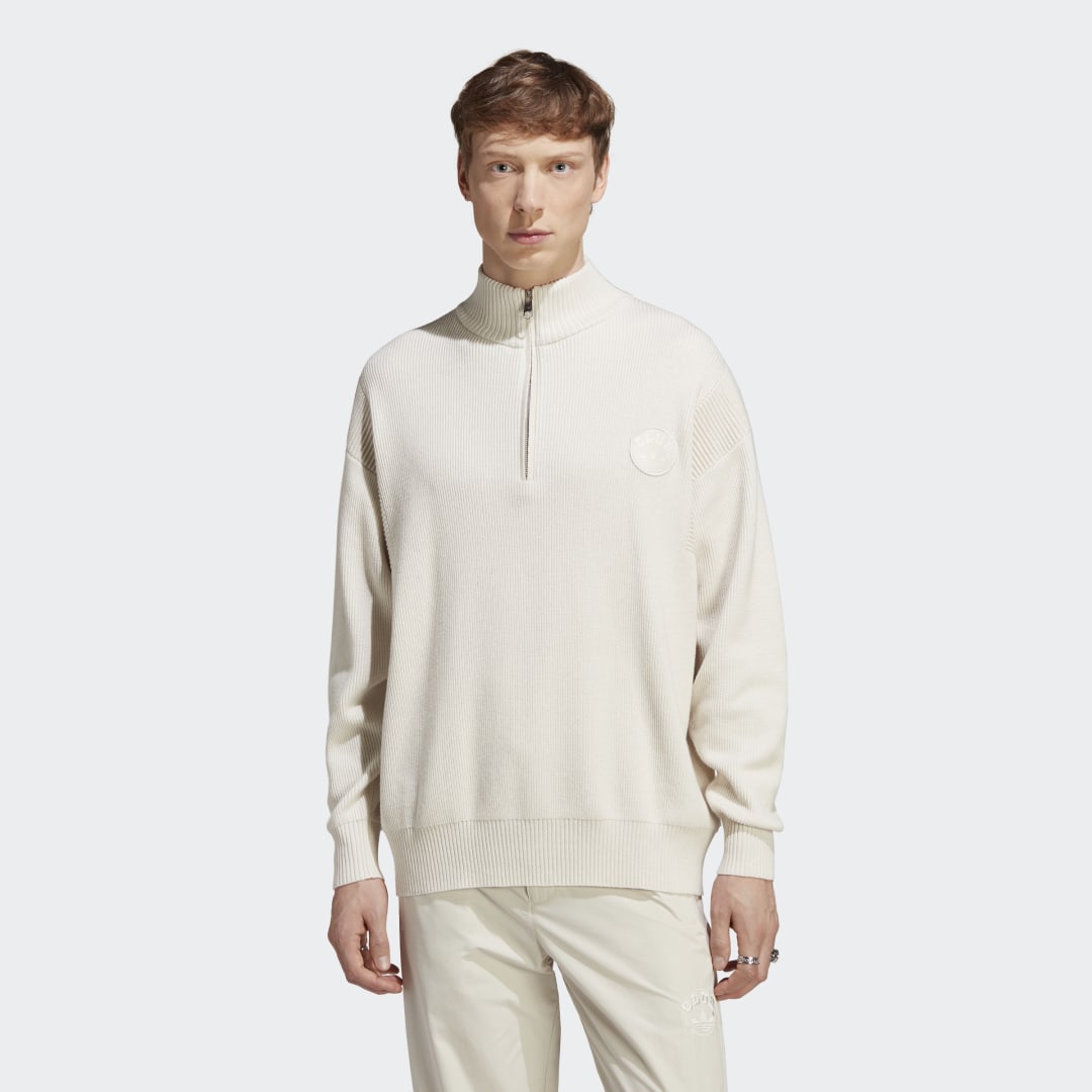 Пуловер adidas Originals Club Knit Sweater Бежово | IA2480, 0