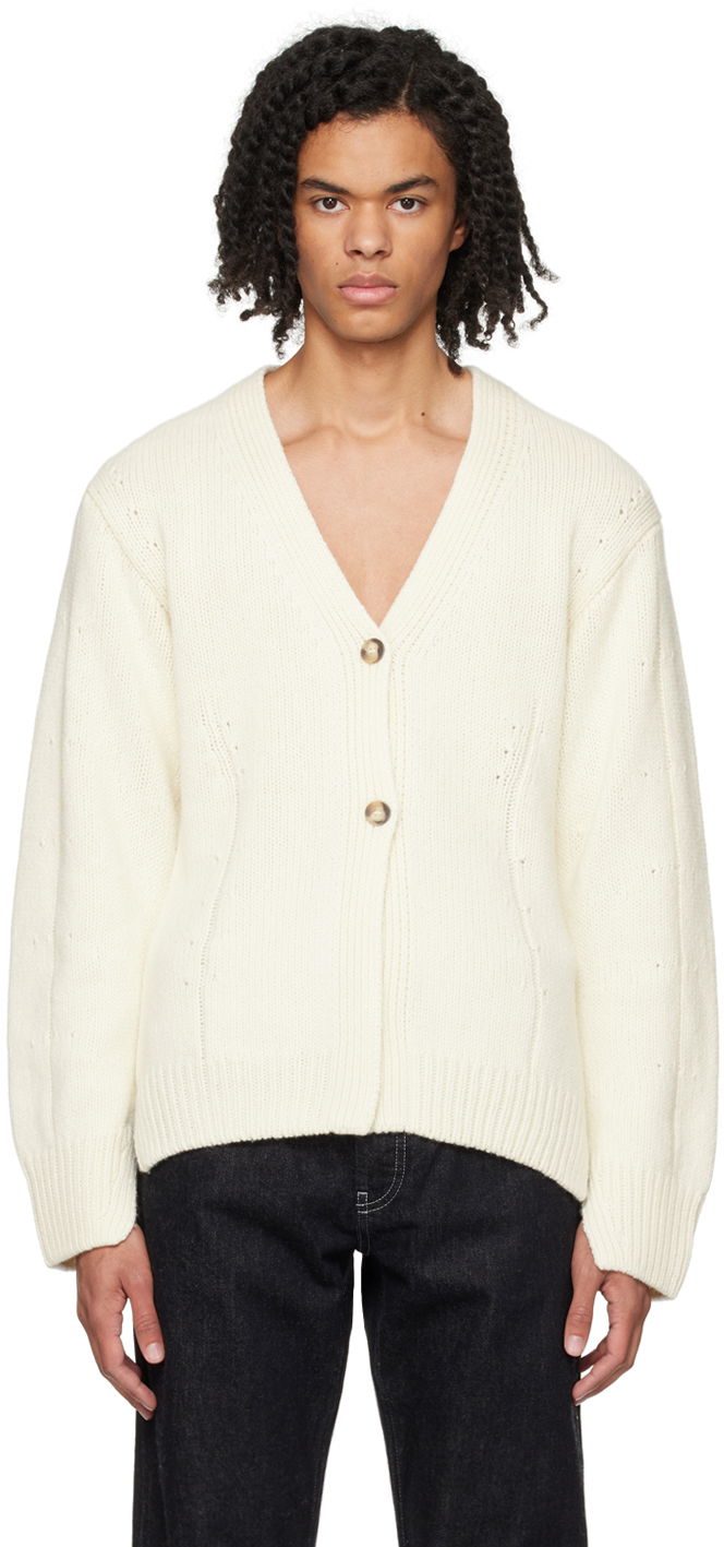 Пуловер Helmut Lang Helmut Lang Tailored Cardigan Бяло | N09HW705, 0