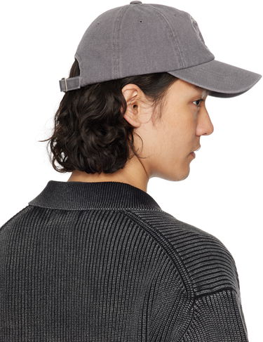 Шапка с козирка Solid Homme Solid Homme 'Solid House' Cotton Baseball Cap Сиво | S251AC12, 2