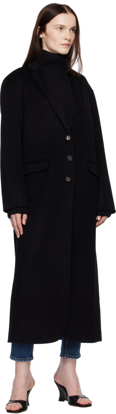 Палта Anine Bing Long Wool-Blend Overcoat Черно | A-01-4163-000, 3