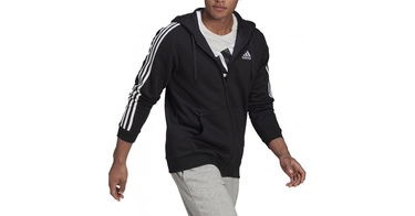 Суитчър adidas Originals 3-Stripes Full Zip Hoodie Черно | b47368, 1