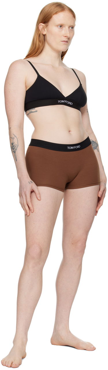 Боксерки Tom Ford Tom Ford Signature Boy Shorts Кафяво | KNJ006-JEX011, 3