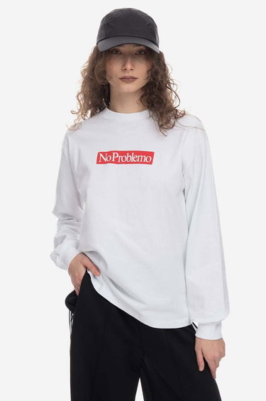 Тениска Aries Problemo Supremo Long Sleeve T-Shirt With Print Бяло | AR60023, 1