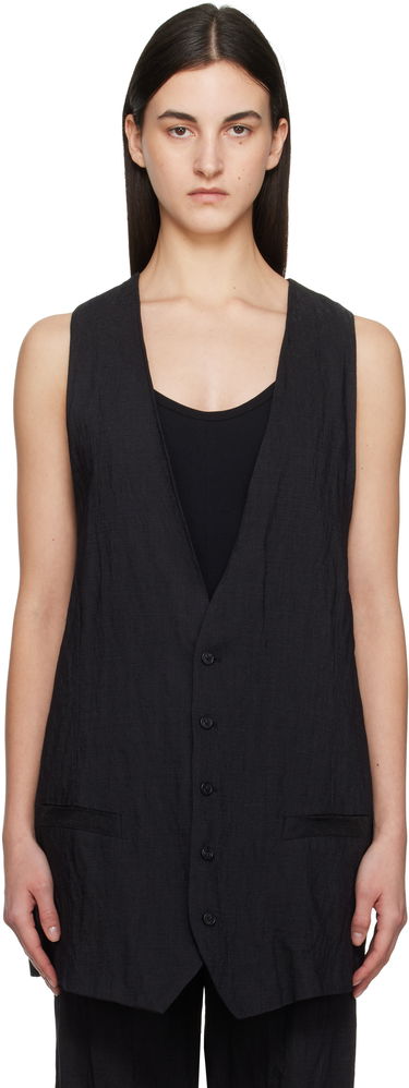 Жилетка Maison Margiela MM6 Maison Margiela Crinkled Tailoring Vest Черно | S52FB0093 M35253, 0