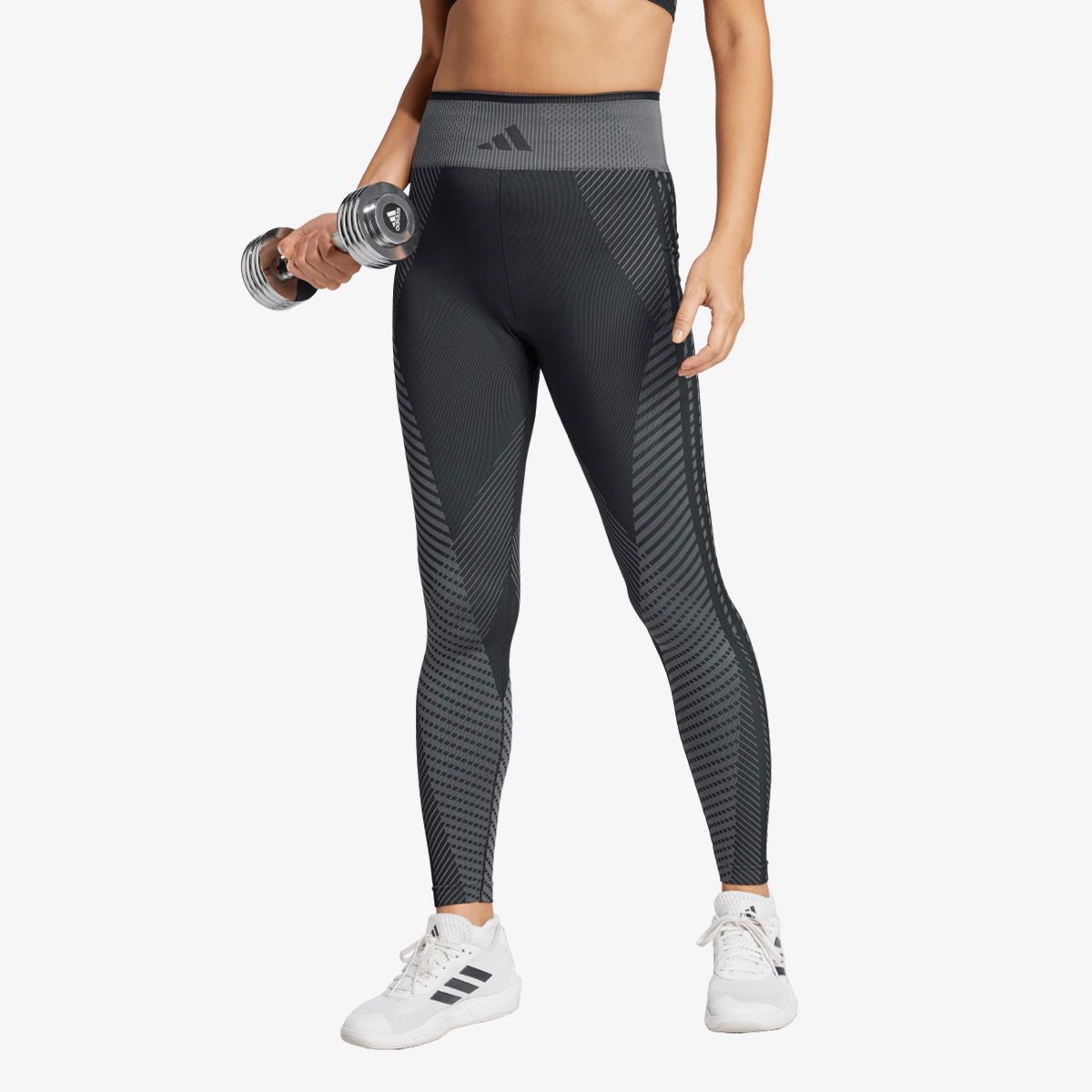 Клинове adidas Originals Seamless Knit Training Tights Черно | JE8021, 1