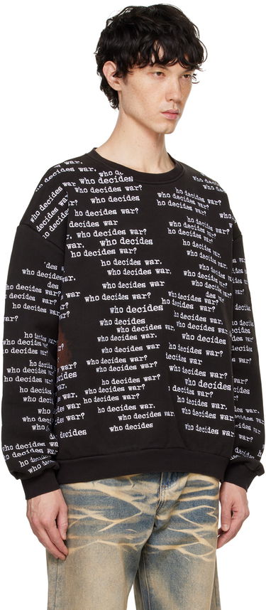 Суитчър Who Decides War WDW Scripture Sweatshirt Черно | 1110370002FW24, 1