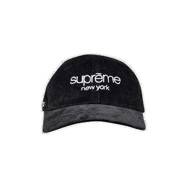 Шапка с козирка Supreme GORE-TEX Corduroy Classic Logo 6-Panel Черно | FW21H49 BLACK, 0
