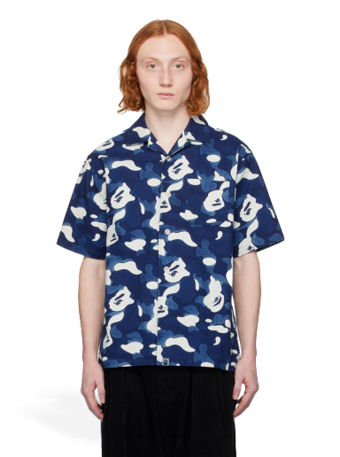 Риза BAPE ABC Camo Shirt Тъмно синьо | 001SRJ801002M