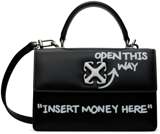 Black Jitney 1.4 Top Handle Quote Bag