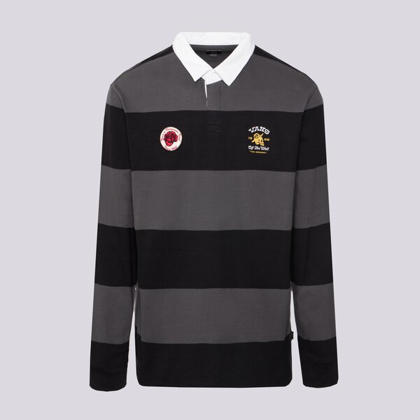 Поло тениска Vans Desert Hi Rugby Polo Shirt Черно | VN0008SYKOU1, 0
