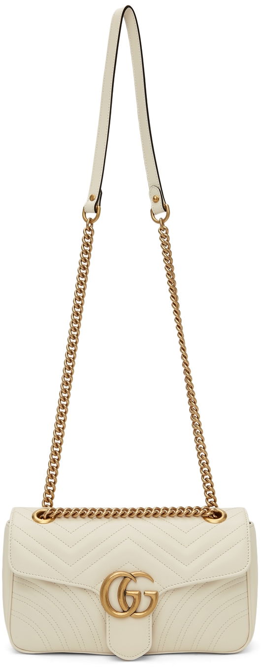 Чанта през рамо Gucci Small GG Marmont Bag Бяло | 443497 DTDIT, 0