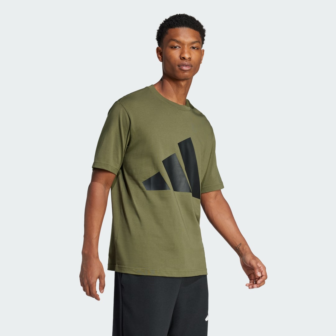 Тениска adidas Performance Essentials Big Logo Graphic Training T-Shirt Зелено | JE8931, 1