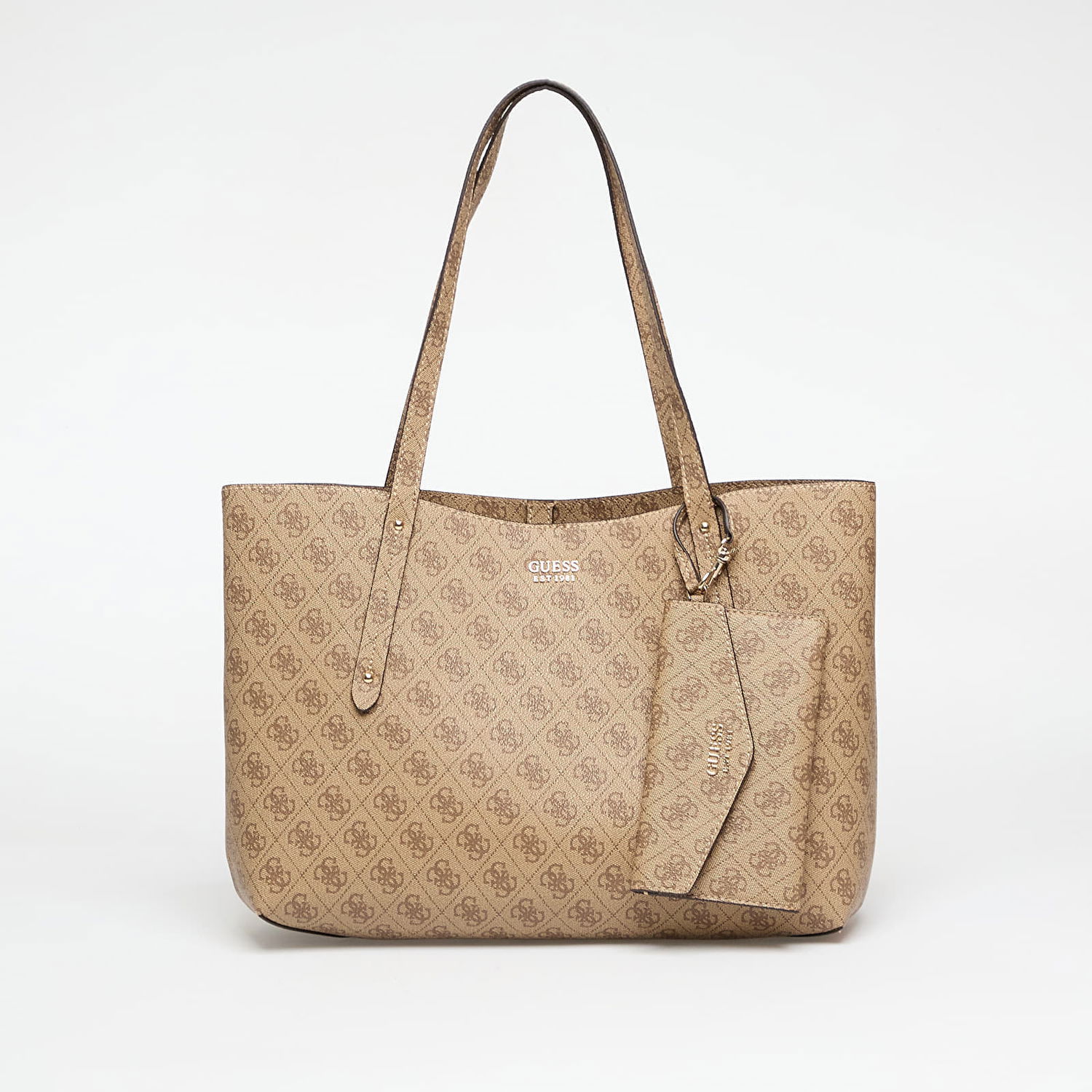 Голяма пазарска чанта GUESS GUESS Brenton Tote Бежово | HWLG9648230-LTL, 0