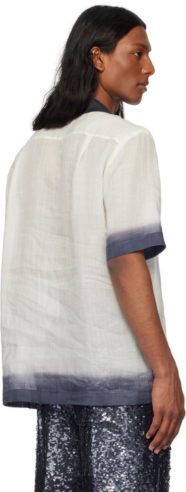 Риза Dries Van Noten Dries Van Noten Embroidered Linen Shirt Сиво | 251-080748-1268, 2