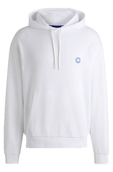 Суитчър BOSS Happy HUGO Cotton-Terry Hoodie Бяло | 50522381