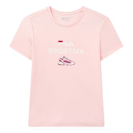 Тениска FILA ADE Short Sleeve T-Shirt Розово | F11W028158F-PK
