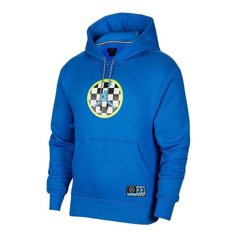 Суитчър Nike Jordan Sport DNA HBR Fleece Pullover Hoodie Синьо | CV2785-403