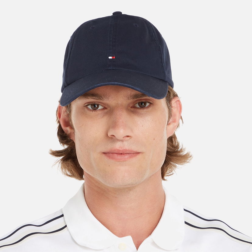 Шапка с козирка Tommy Hilfiger Flag Soft 6 Panel Cotton Cap Черно | AM0AM12303DW6