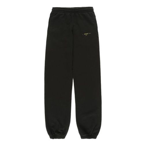 Спортни панталони Off-White Off-White Street Style Logo Pants Черно | OMCH020F19E300101060