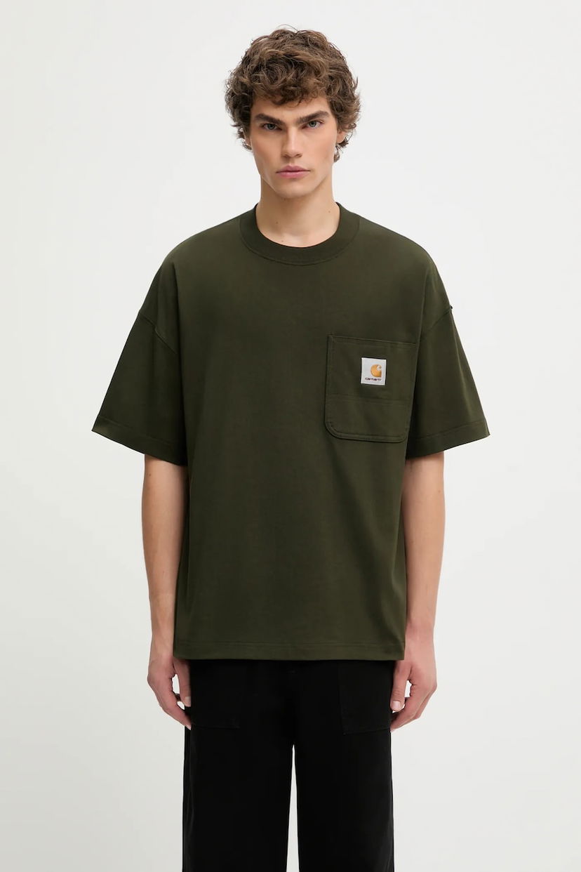 Тениска Carhartt WIP S/S Work Pocket T-Shirt Зелено | I035523.49XX