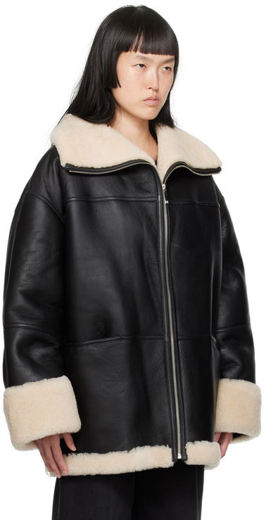 Яке TOTEME TOTEME Signature Shearling Jacket Черно | 214-122-606, 1