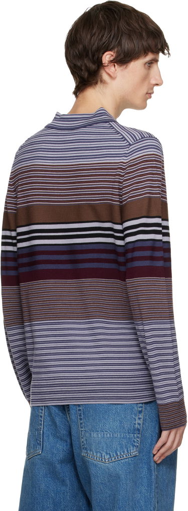 Поло тениска Paul Smith Paul Smith Merino Wool Stripe Long-Sleeve Polo Многоцветен | M2R-473Z-T22439-59, 2