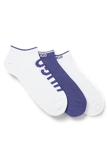 Чорапи BOSS Three-Pack of Ankle Socks with Logo Лилаво | 50544506, 0