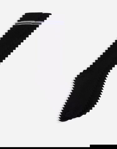 Чорапи Dolce & Gabbana Stretch Cotton Socks With Jacquard Dg Logo XL Черно | GXI30TJACLTS9001, 0