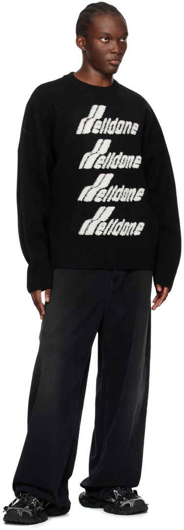 Пуловер We11done We11done Jacquard Knit Sweater Черно | WD-KO1-22-666-U-BK, 3