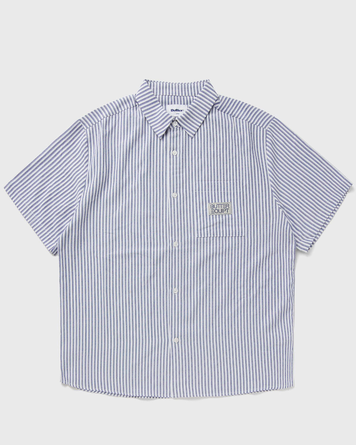 Риза Butter Goods Hickory Striped Short Sleeve Shirt Синьо | P20447, 0