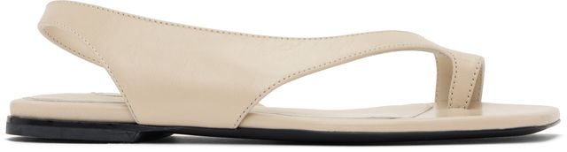 TOTEME Naplack Leather Thong Sandals