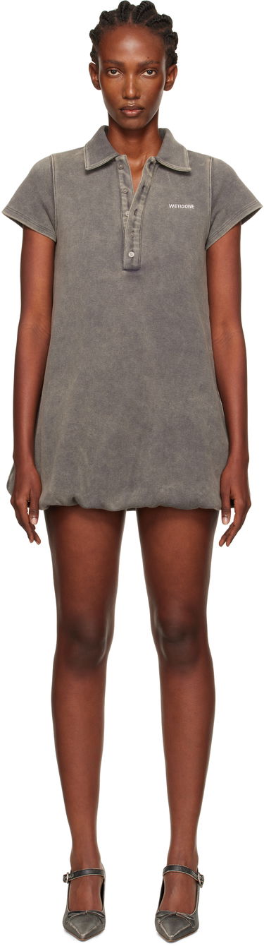 Pокля We11done We11done Bubble Polo Minidress Сиво | WD-TO2-25-886-W-CH, 0