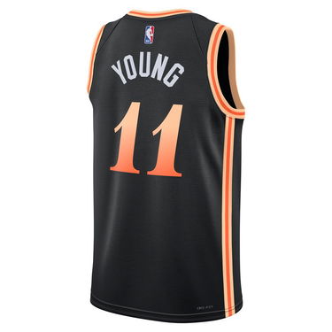 Фланелка Nike Dri-FIT NBA Trae Young Atlanta Hawks City Edition 2022 Swingman Jersey Черно | DO9584-010, 1