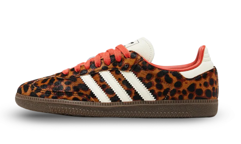 Кецове и обувки adidas Originals Samba OG Leopard 42 2/3 Кафяво | JI7423, 1
