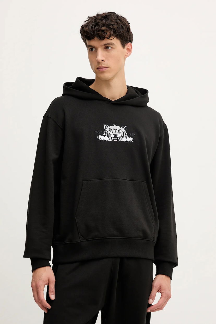 Суитчър KENZO Kenzo Hoodie with Graphic Черно | FF65HO2534MF