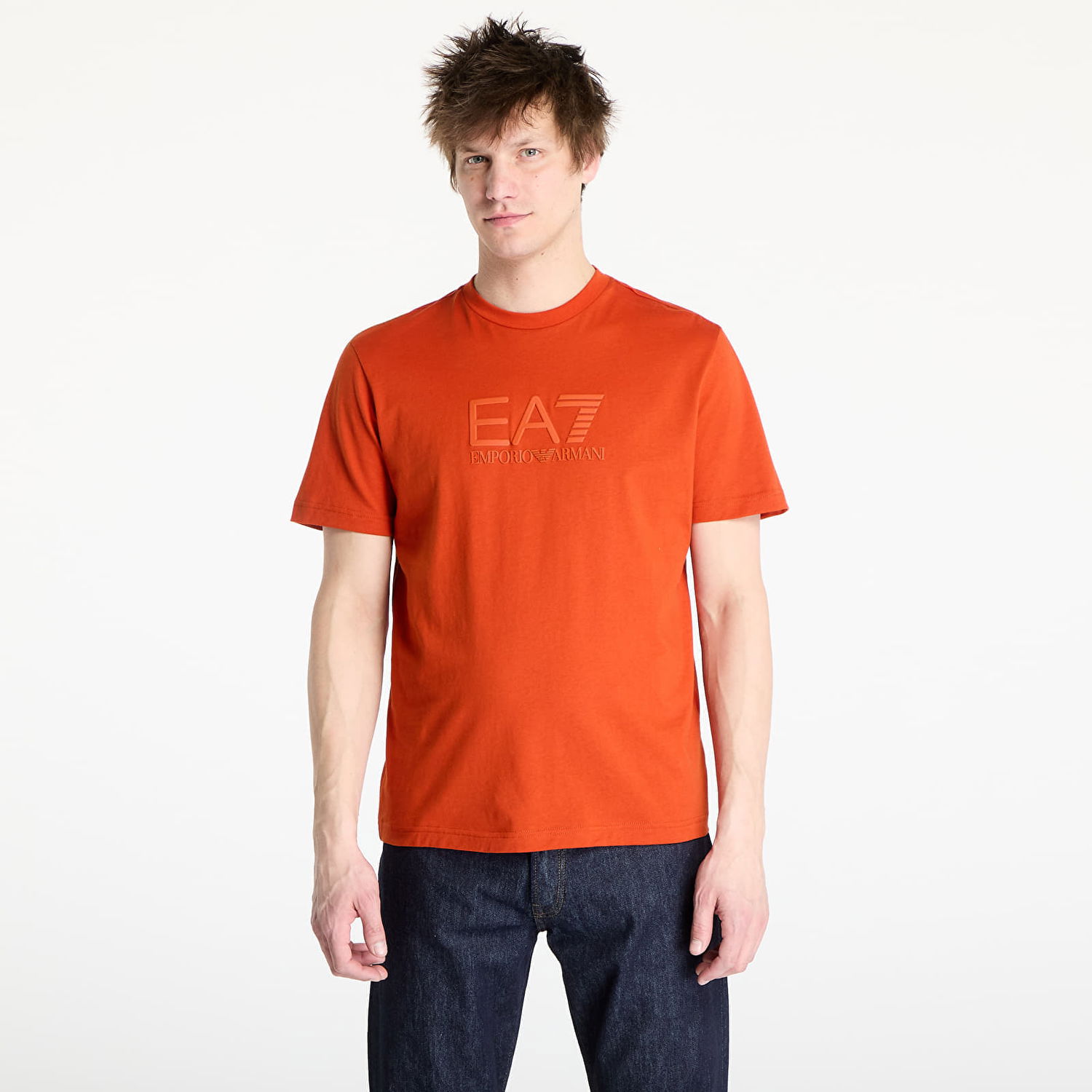 Тениска Emporio Armani EA7 Emporio Armani Train Visibility T-Shirt Оранжево
 | 7M000224AF10375U3012, 0