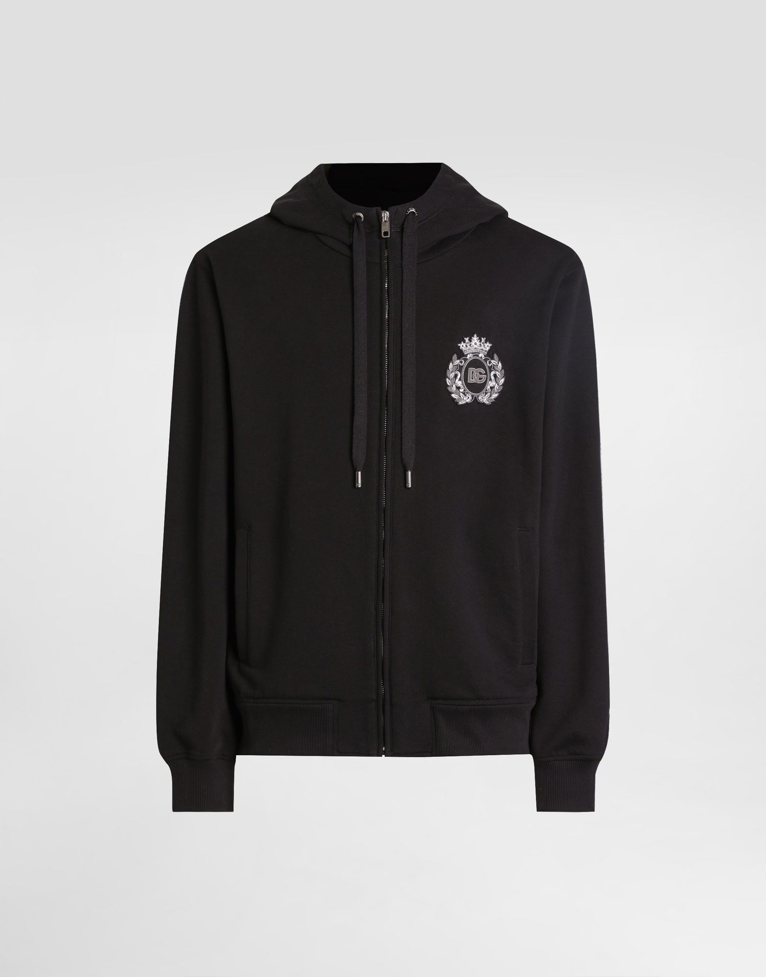 Суитчър Dolce & Gabbana Dolce & Gabbana Heraldic Patch Cotton Hoodie Черно | G9BGDZG7PJ7N0000, 0