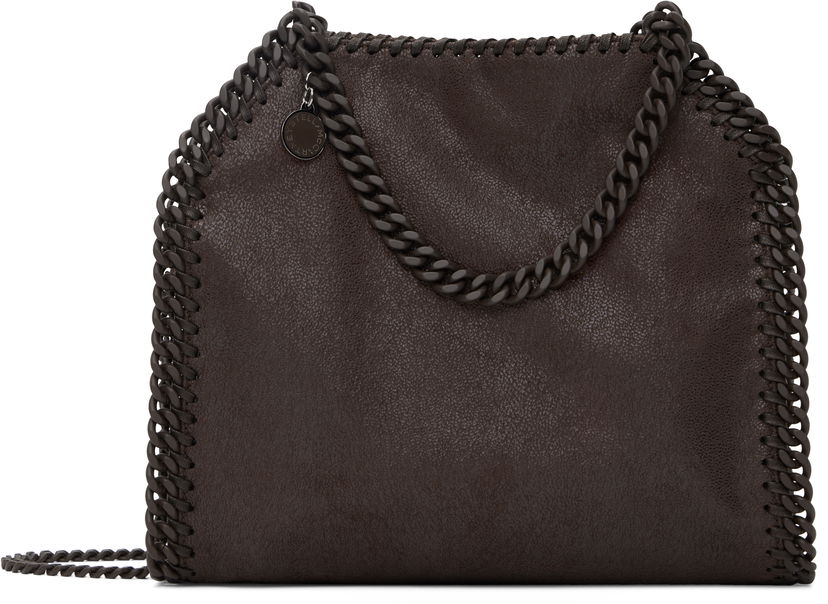 Чанта през рамо Stella McCartney Stella McCartney Falabella Mini Chain Tote Bag Кафяво | 371223WP0455