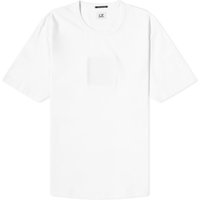 Тениска C.P. Company Mercerized Logo T-Shirt Бяло | 15CLTS197A-006370W-101, 1