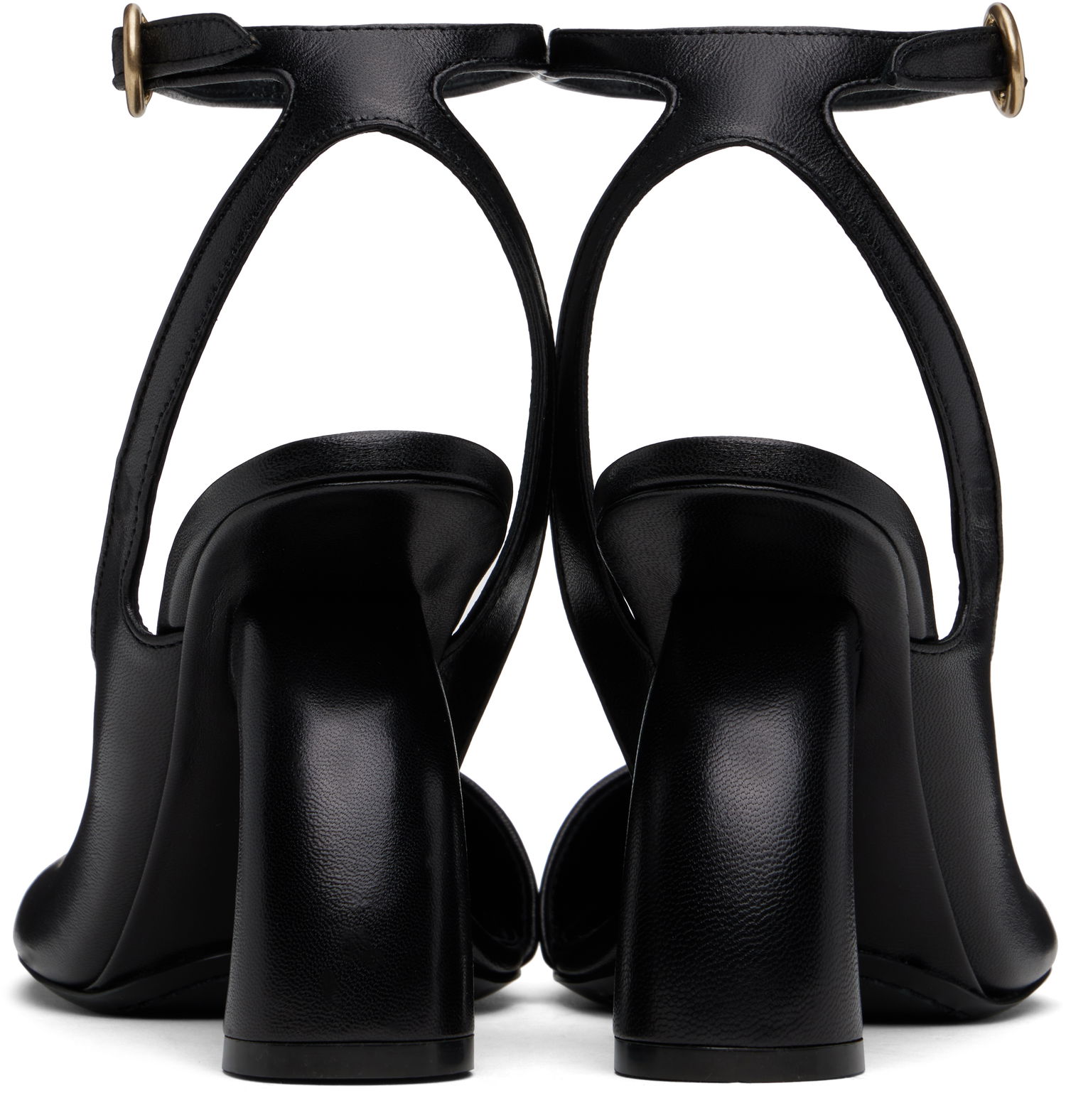 Кецове и обувки Dries Van Noten Dries Van Noten Asymmetric Slingback Heels Черно | WS251-676-150, 1