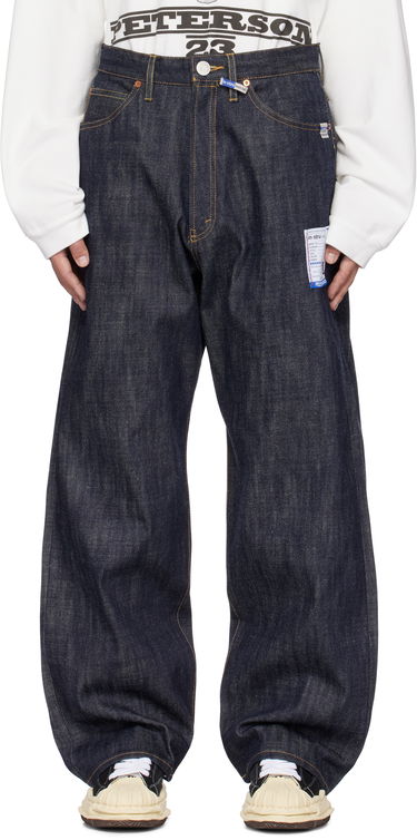 Панталони Maison MIHARA YASUHIRO Maison MIHARA YASUHIRO Selvage Denim Baggy Pants Синьо | I13PT023, 0