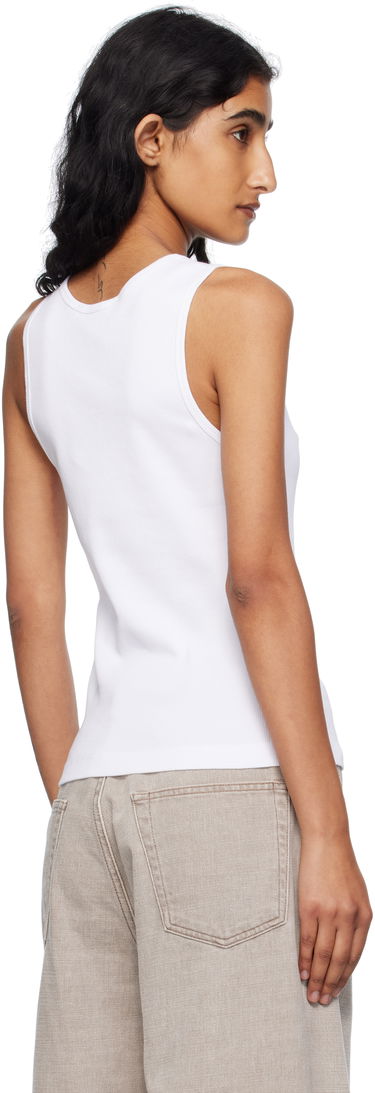 Потник MAISON KITSUNÉ Maison Kitsuné 'Baby Fox' Ribbed Tank Top Бяло | PW00623KA0033, 2
