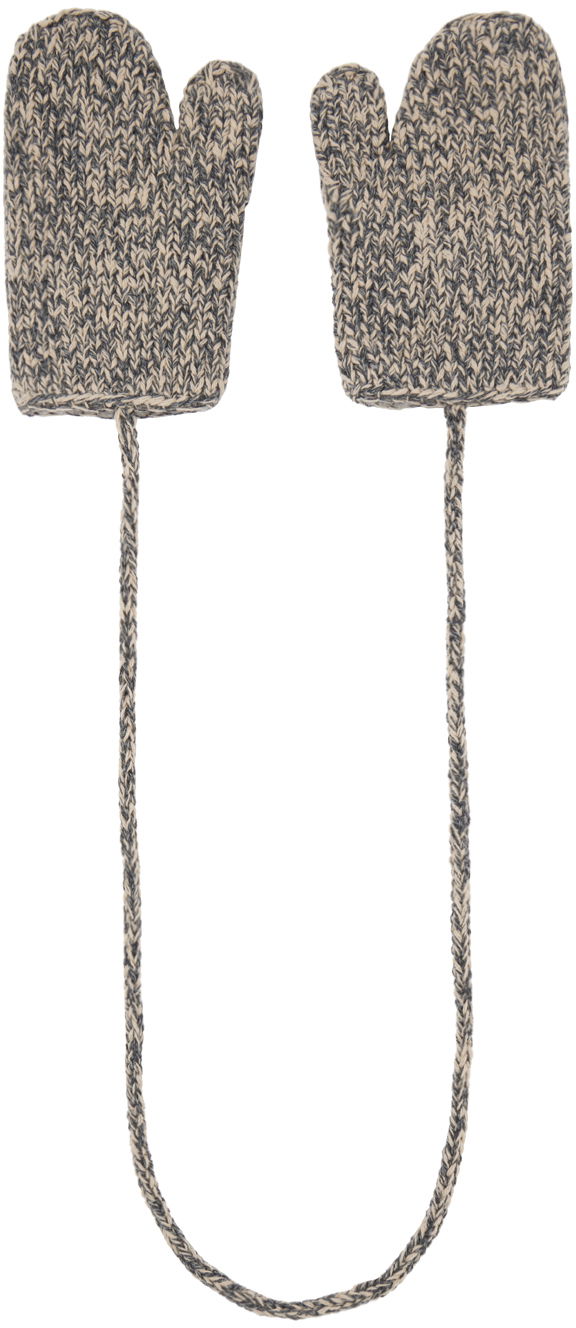 Ръкавици Maison Margiela Shetland Wool Mittens Сиво | S50TS0043 M13067, 1
