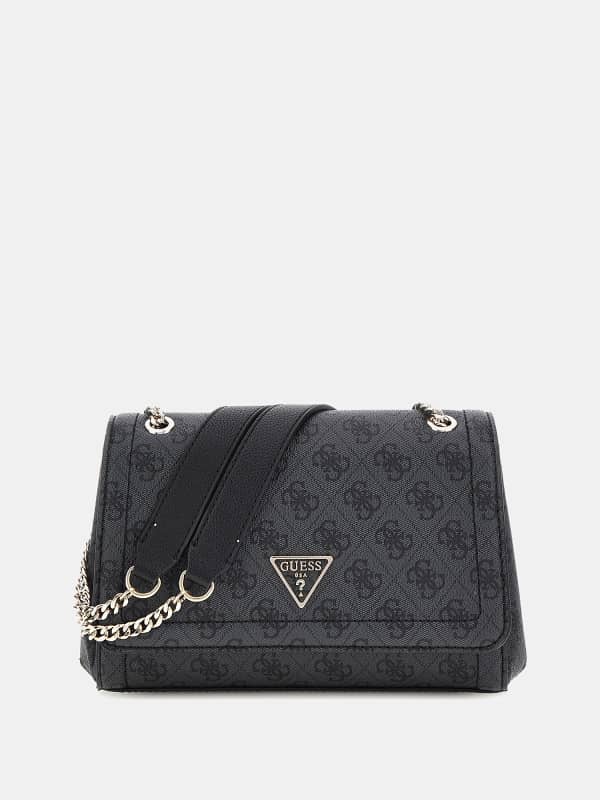 Дамска чанта GUESS Noelle 4G Logo Crossbody Bag Сиво | HWBG7879210, 0
