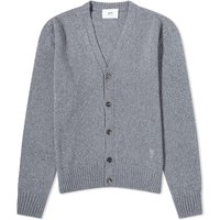 Пуловер AMI Tonal Heart Cashmere Cardigan Сиво | HKC127-005-055, 1