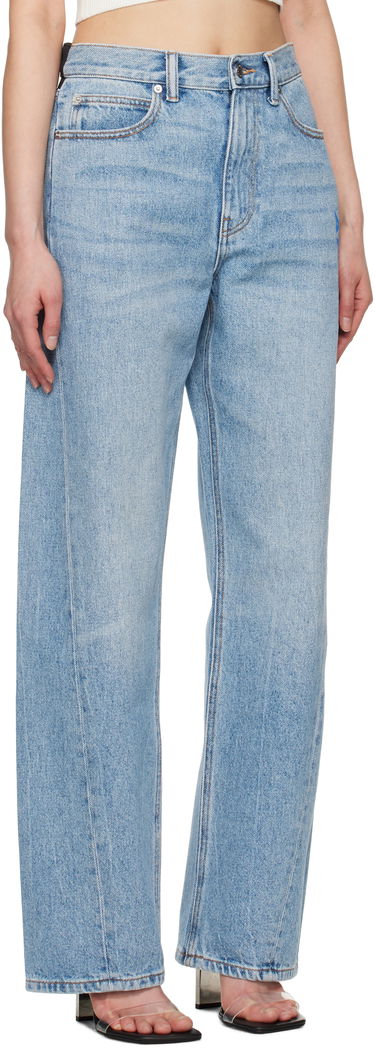 Дънки Alexander Wang Alexander Wang Logo Balloon Jeans Синьо | 4DC2254767, 1